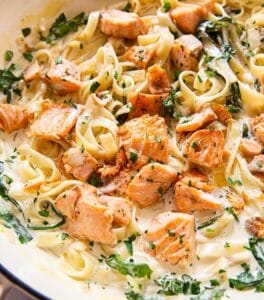 Salmon Fettuccine
