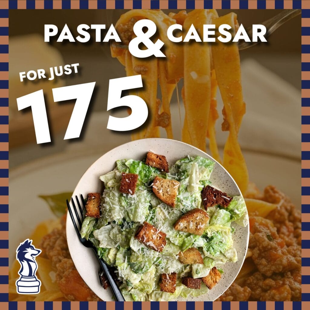 Pasta & Caesar for just 175₺
